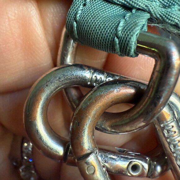 Lululemon Dual IDLM WHT Ideal Mint Pouch Wristlet Clutch Women's Green Logo - Picture 5 of 5